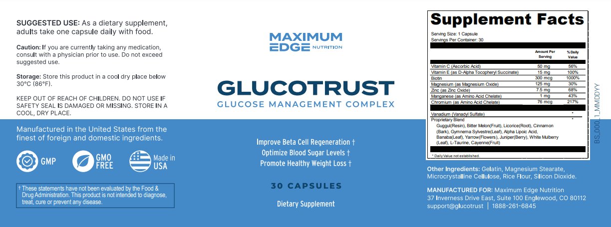 GetGlucoTrust.com Supplement Facts